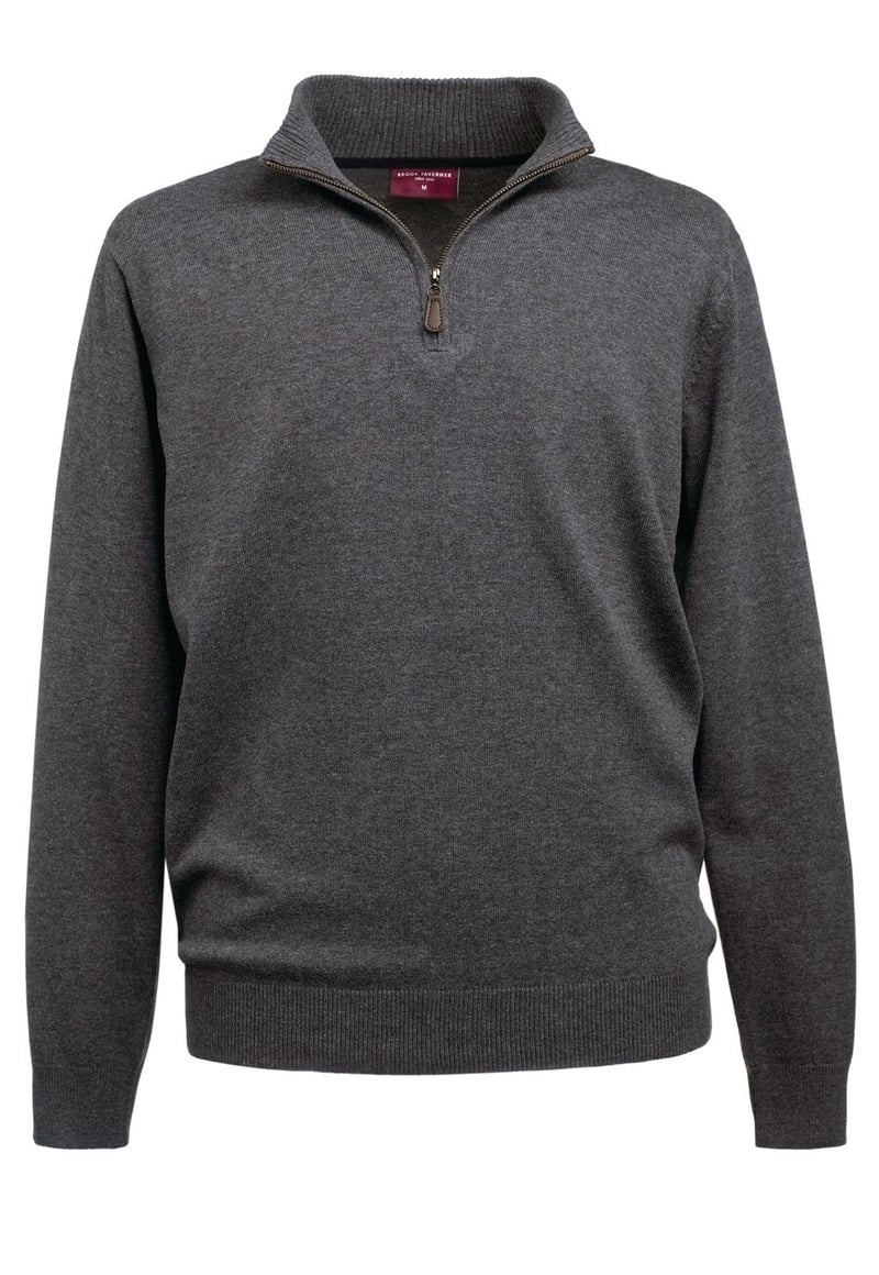 Dallas 1/4 Zip Jumper - Charcoal