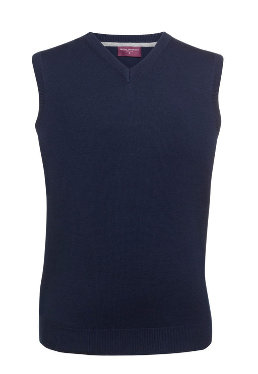 Detroit S/less V Neck Jumper - Navy