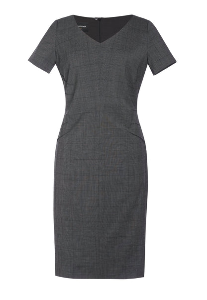 Diamante Dress - Grey Check