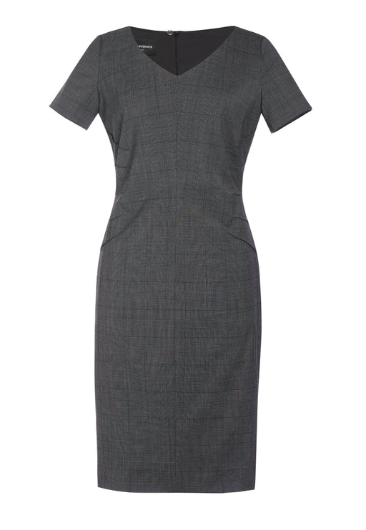 Diamante Dress - Grey Check