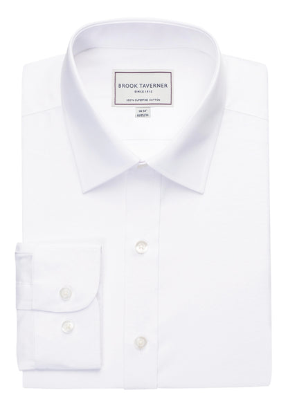 Este L/S Slim Fit - White