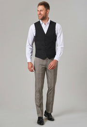 Fabian Slim Fit Trouser - Navy Check