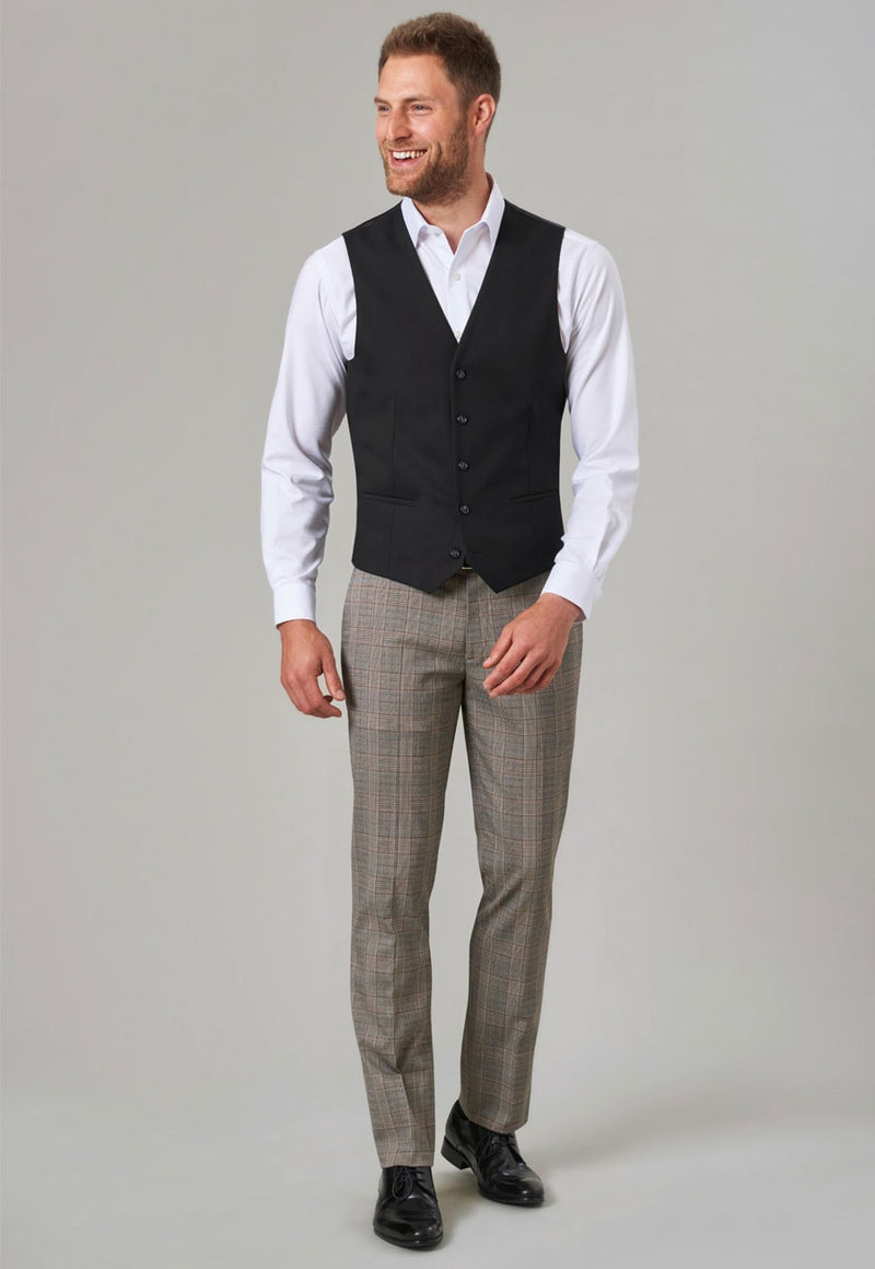Fabian Slim Fit Trouser - Navy Check
