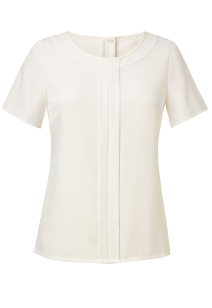 Felina S/S Crepe Blouse - Cream