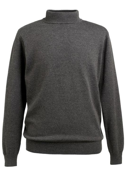 Franklin Turtleneck Jumper - Charcoal
