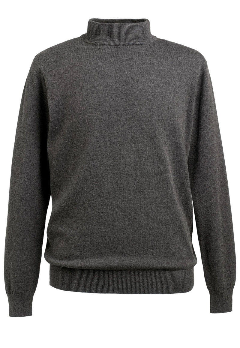 Franklin Turtleneck Jumper - Charcoal