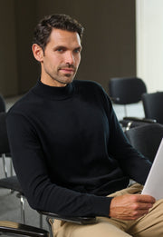 Franklin Turtleneck Jumper - Charcoal