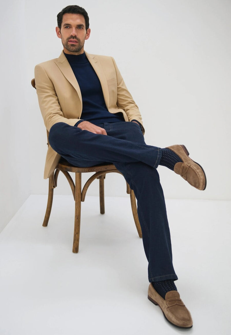 Boulder Tailored Fit Jeans - Indigo