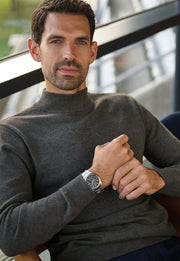 Franklin Turtleneck Jumper - Charcoal