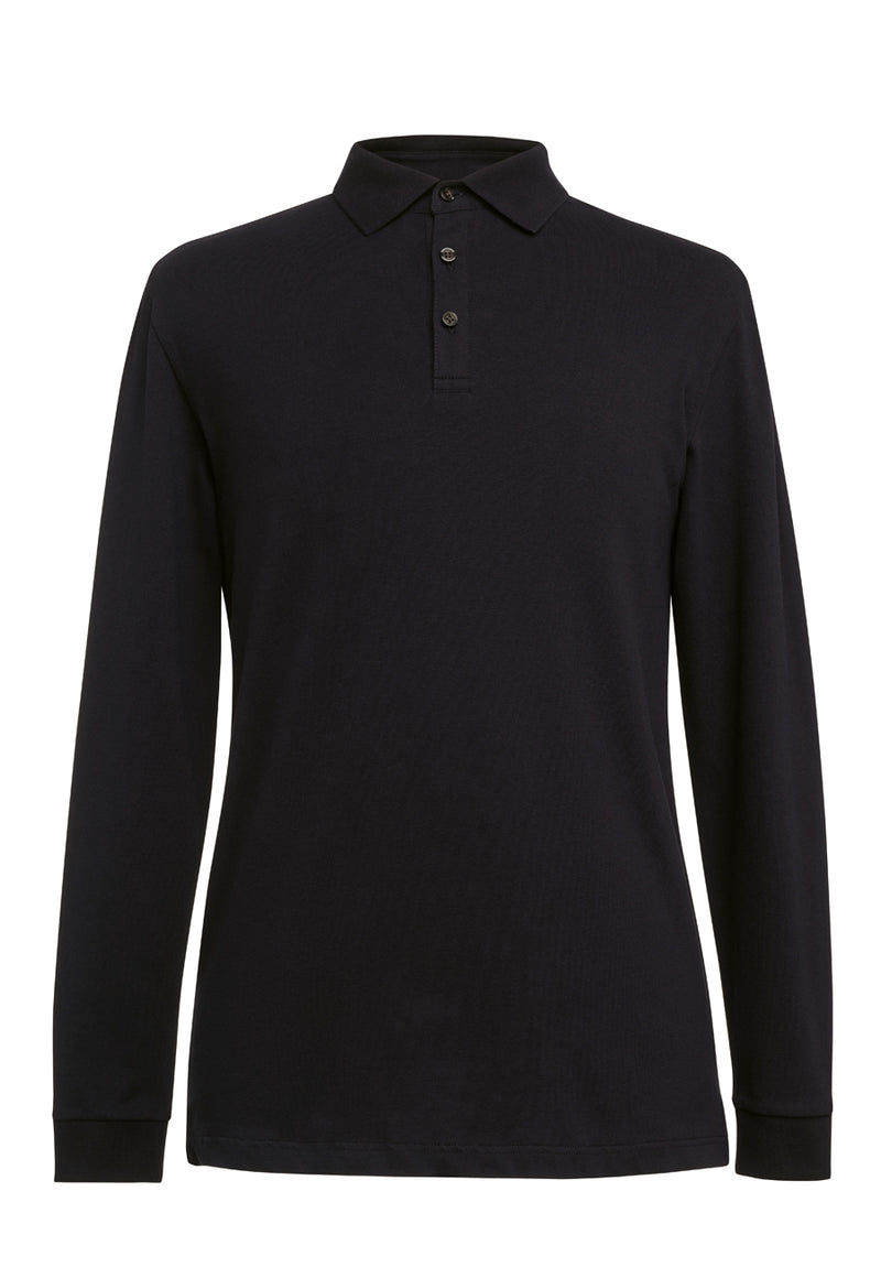 Frederick L/S Polo Shirt - Black