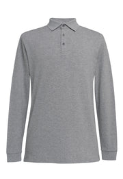 Frederick L/S Polo Shirt - Grey Marl