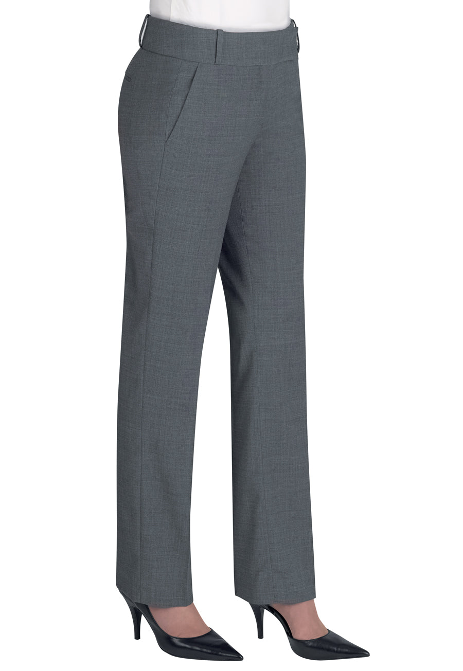 genoa tailored leg trouser - light grey