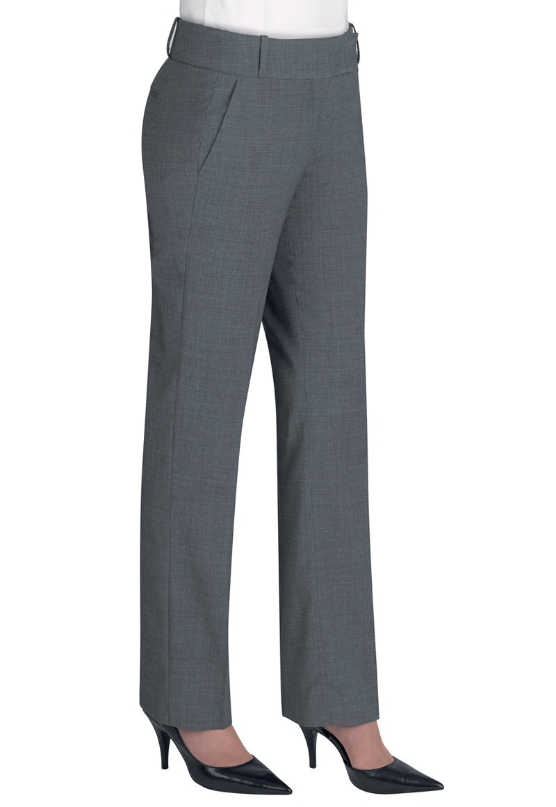 Genoa Tailored Leg Trouser - Light Grey