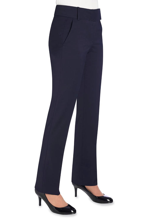 Genoa Tailored Leg Trouser - Navy