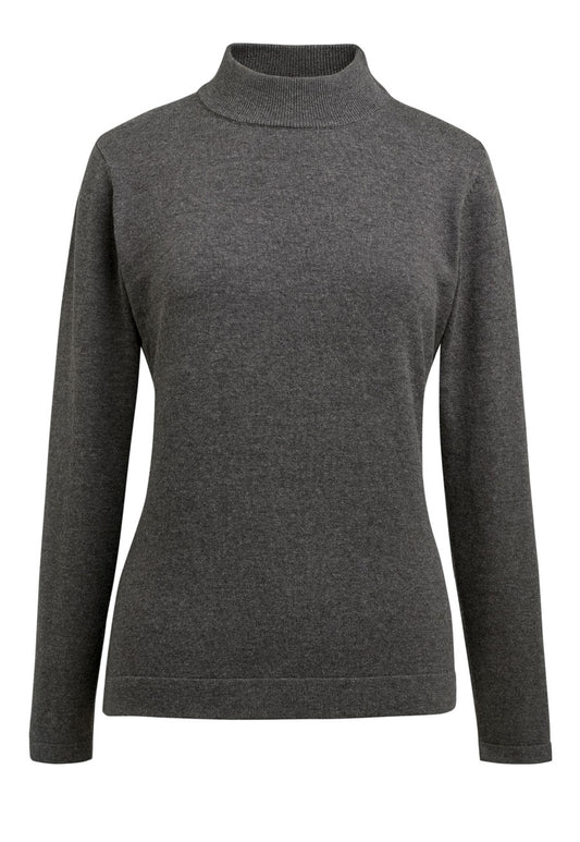 Golden Turtleneck Jumper - Charcoal
