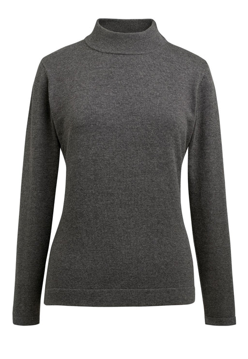Golden Turtleneck Jumper - Charcoal