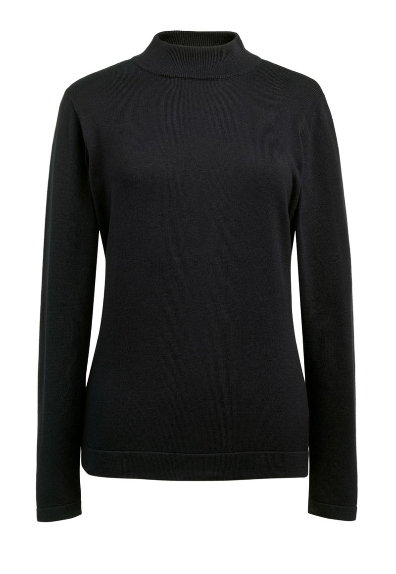 Golden Turtleneck Jumper - Black
