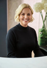 Golden Turtleneck Jumper - Charcoal