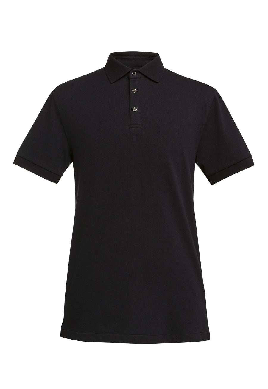 hampton s/s polo shirt - black