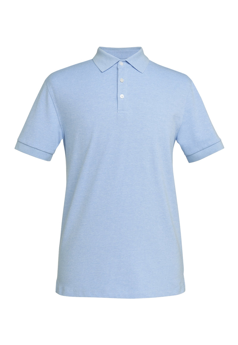 Hampton S/S Polo Shirt - Sky Marl