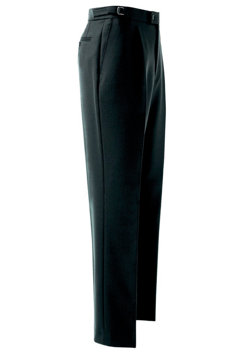 Herringbone Trouser - Black h/b