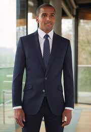 Holbeck Slim Fit Jacket - Navy Plain