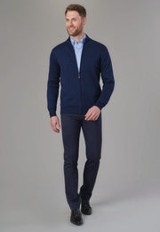 Holbeck Slim Fit Trouser - Navy Plain