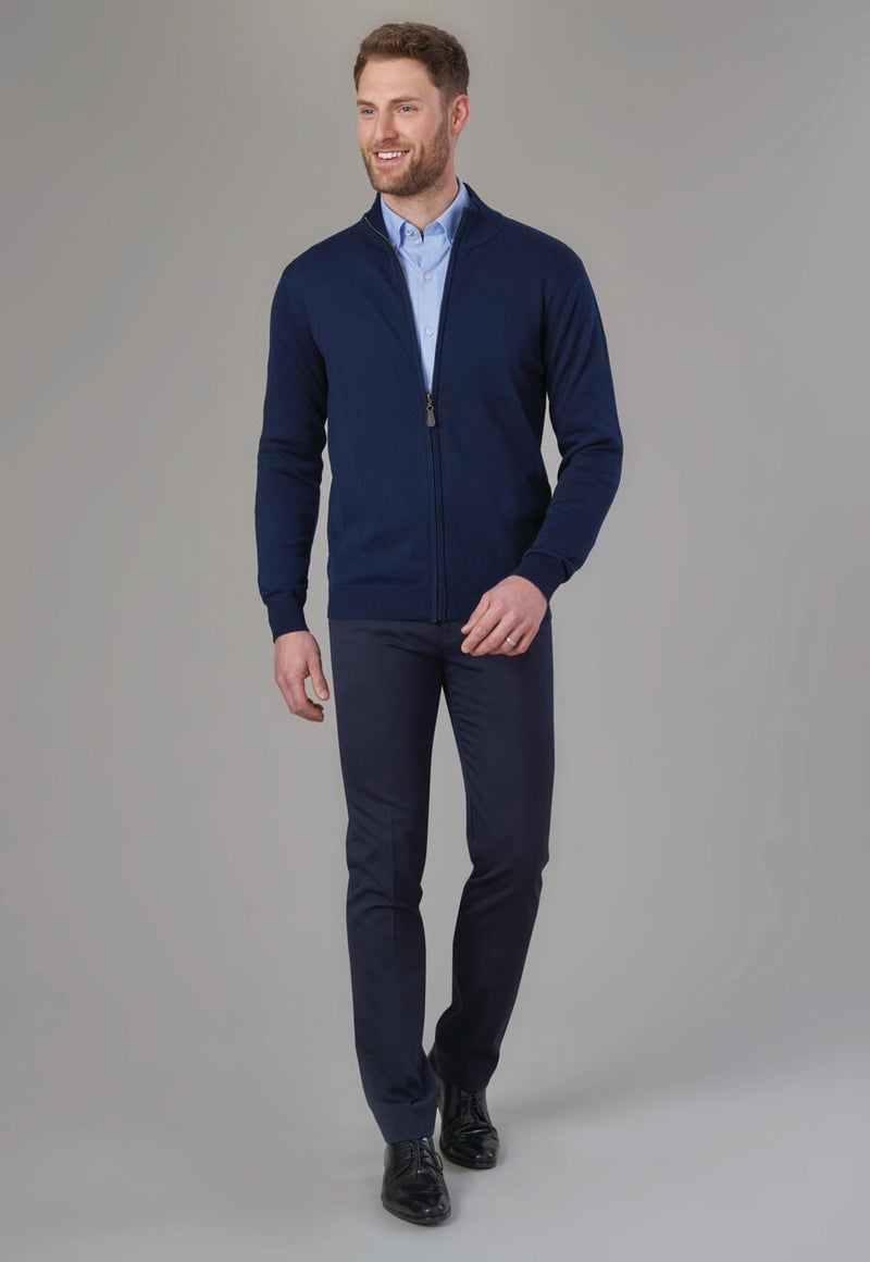 Holbeck Slim Fit Trouser - Navy Plain