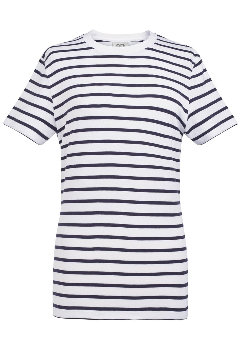 Katy Breton Top S/S - Navy/White