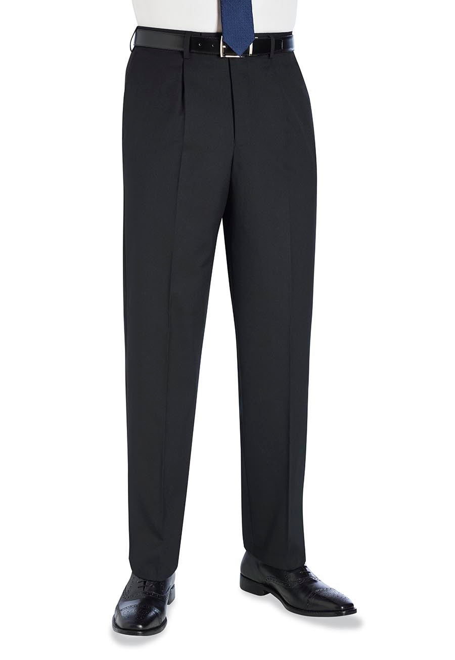 langham classic fit trouser - black