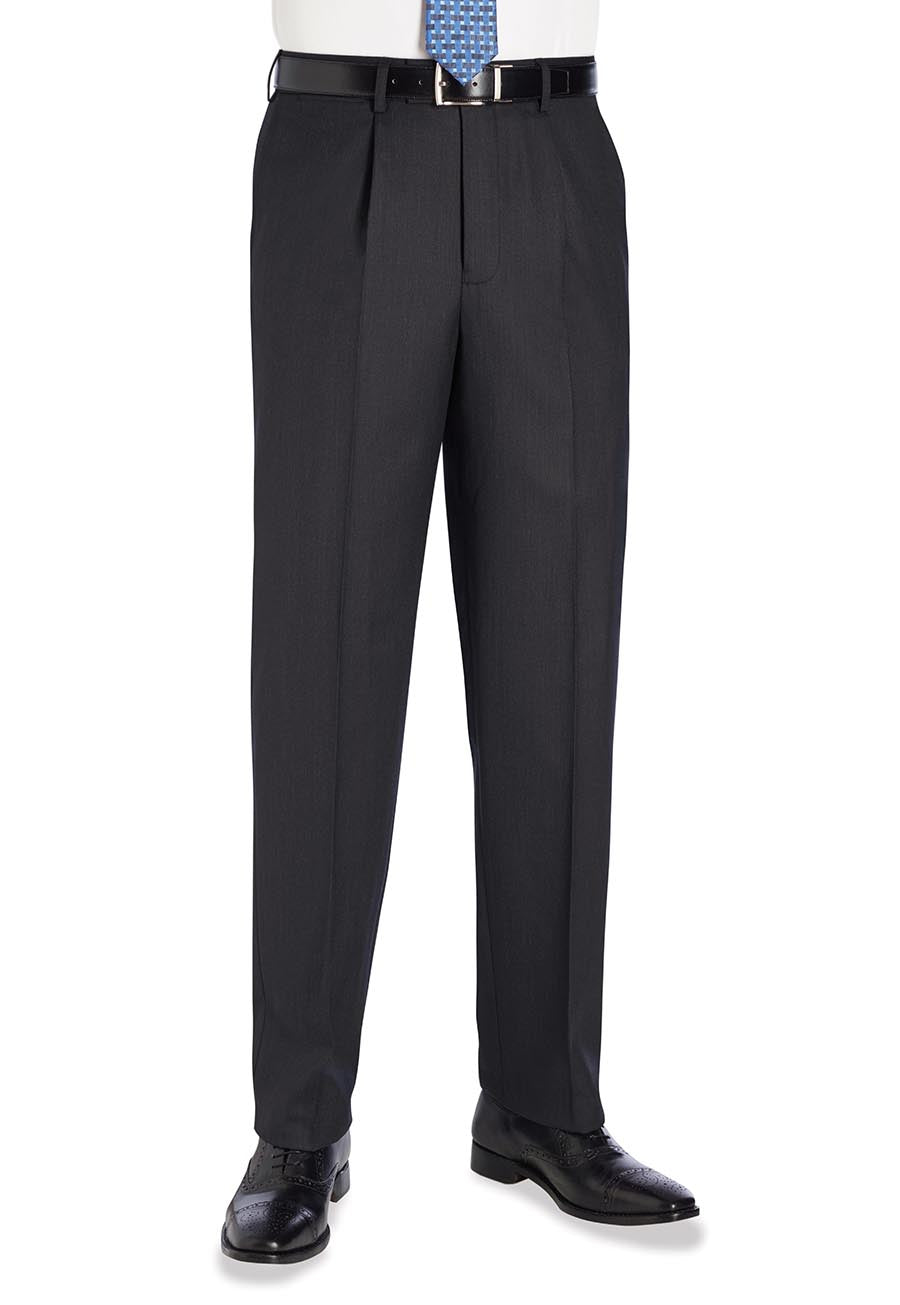 langham classic fit trouser - charcoal