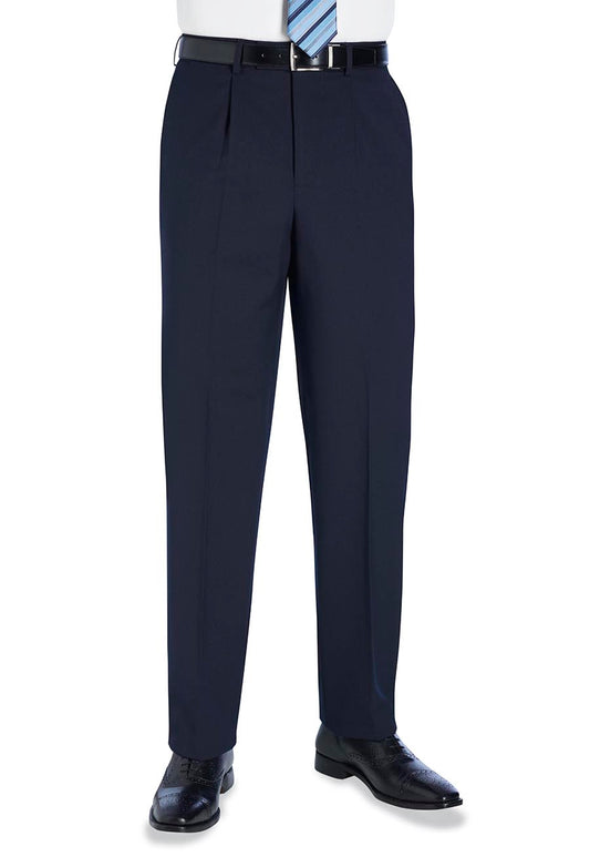 Langham Classic Fit Trouser - Navy Plain