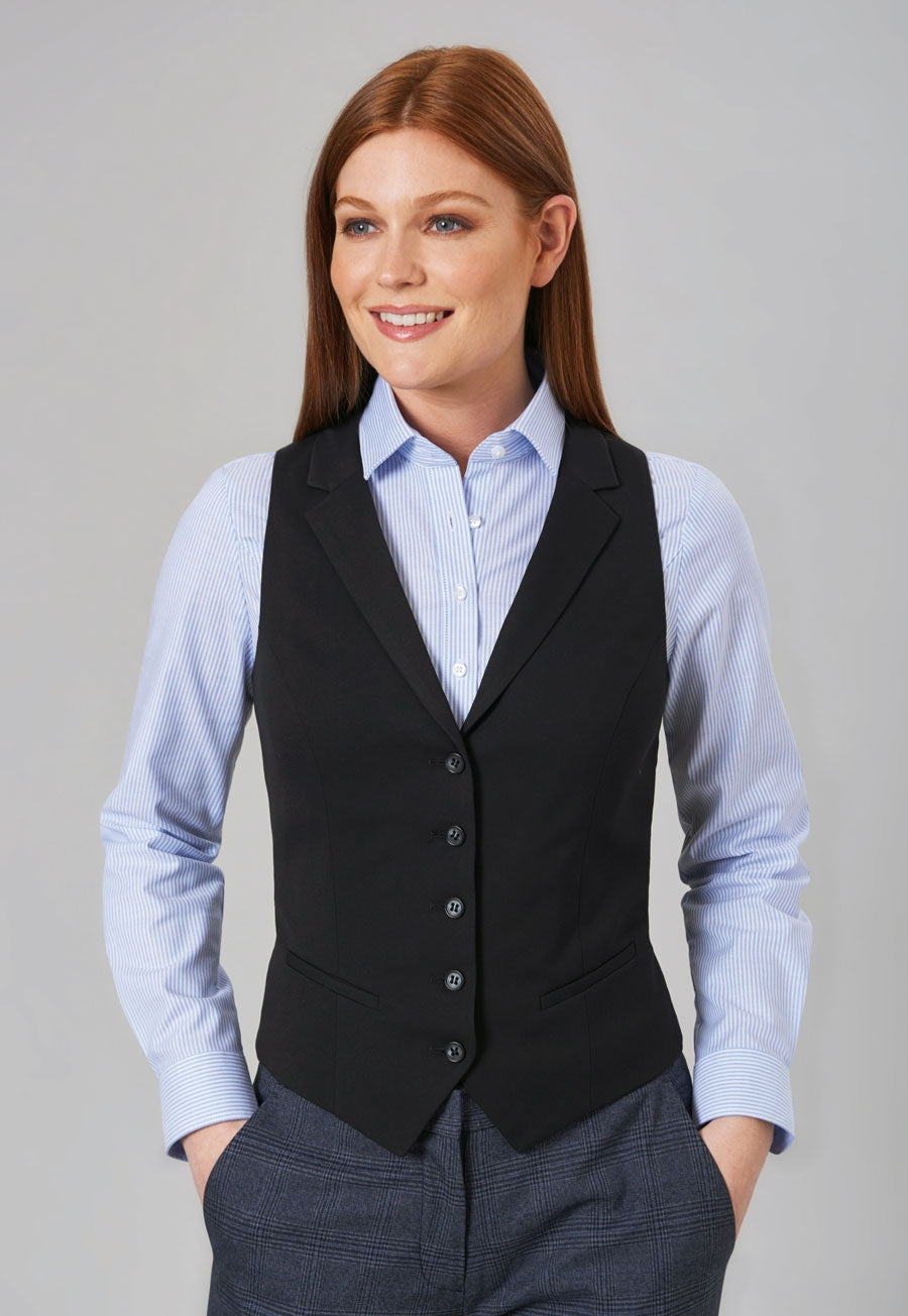 Larissa Waistcoat - Navy P/Dot