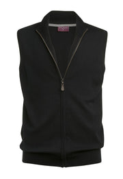 Lincoln Knitted Zip Gilet - Black