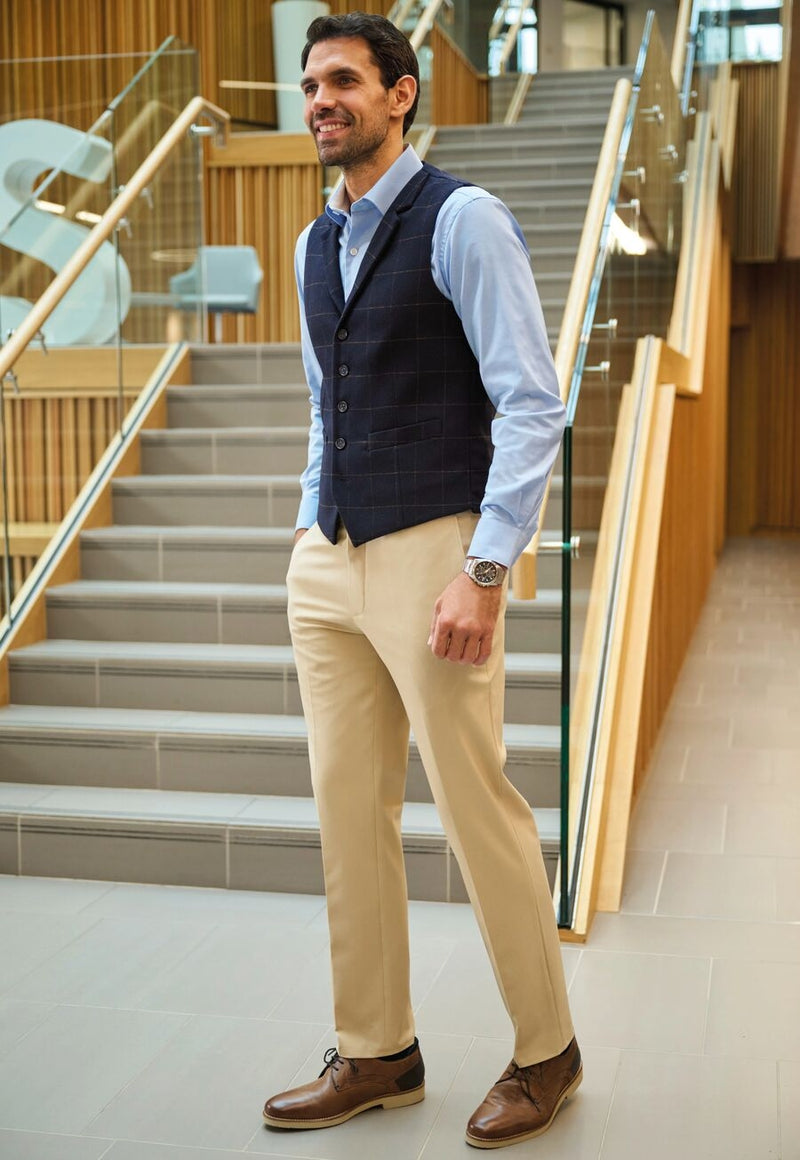 Oliver Tailored Fit Trouser - Sand