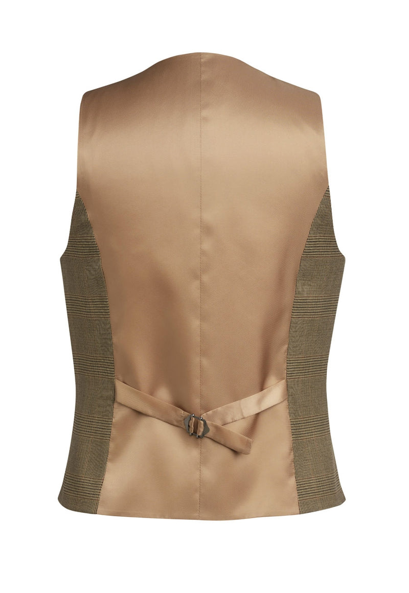 Olivia Check Waistcoat - Navy Check