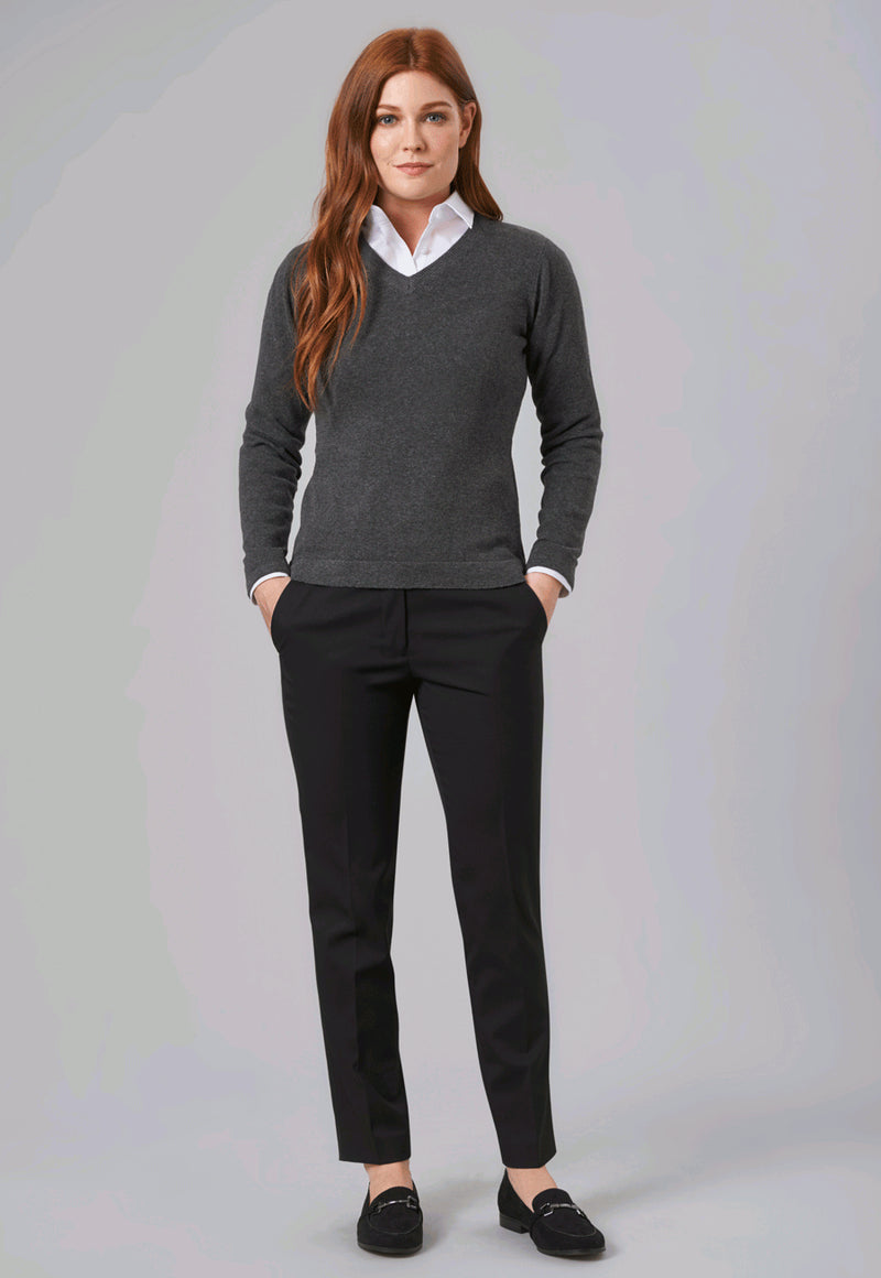 Ophelia Slim Leg Trouser - Navy P/Dot