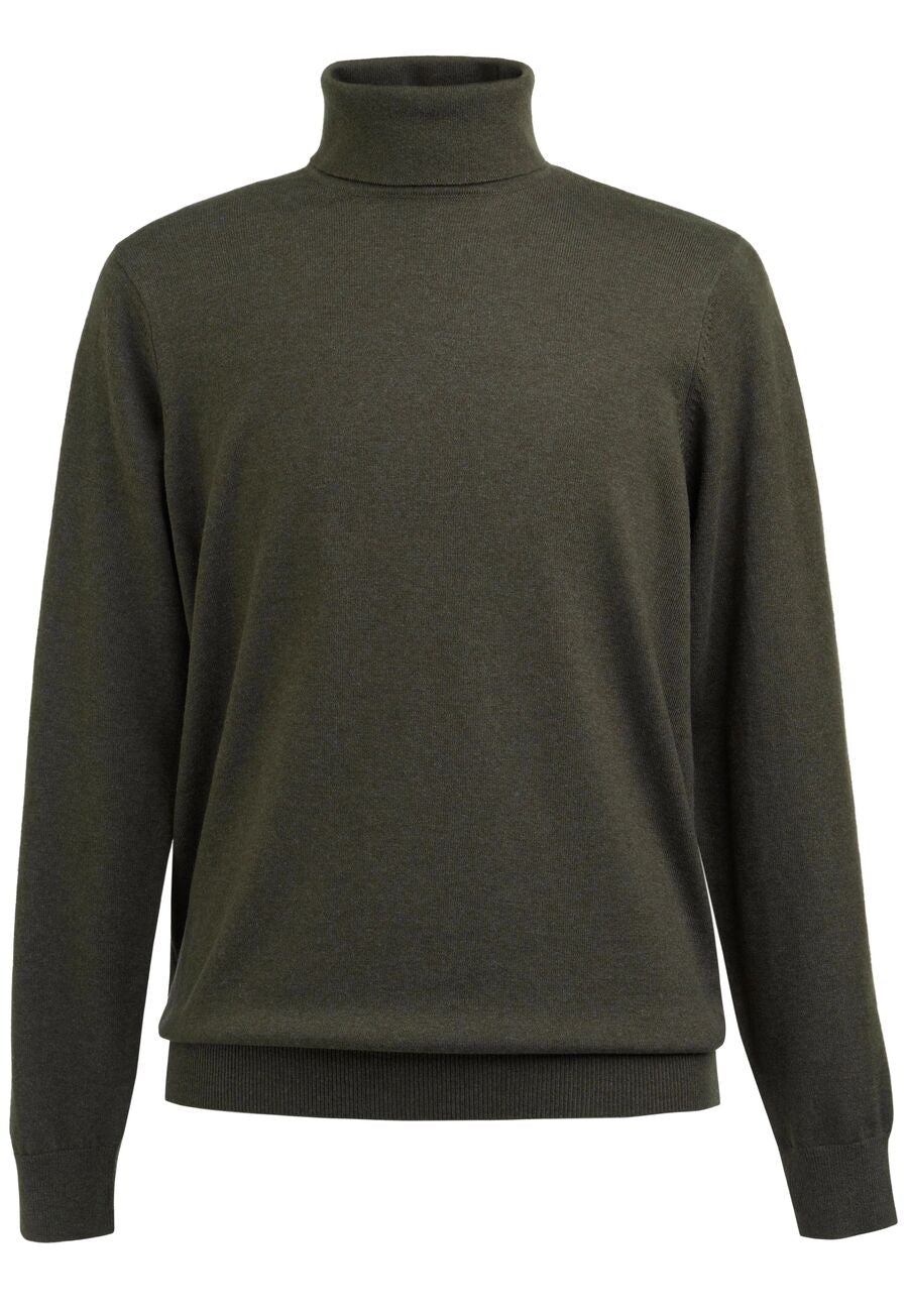 new oslo roll neck jumper - navy