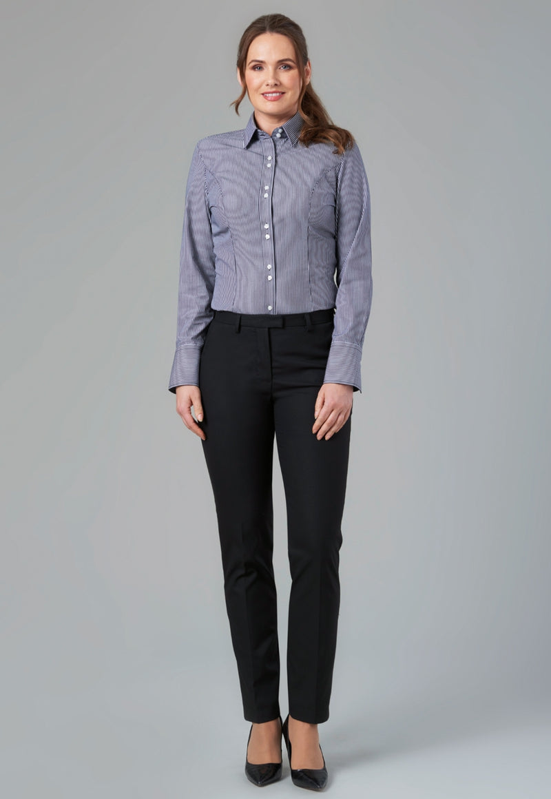 Paris Slim Leg Trouser - Black