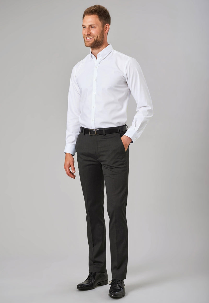 Pegasus Slim Fit Trouser - Navy P/Dot