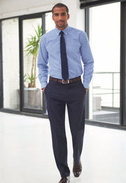 Phene Tailored Fit Trouser - Navy P/Dot