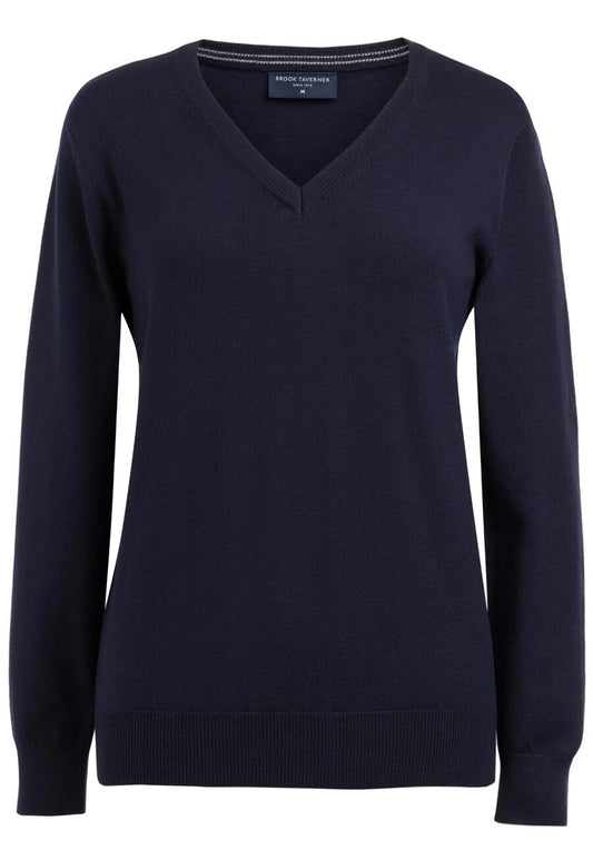 NEW Riga V Neck Jumper - Navy