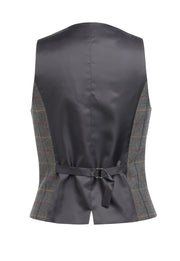Greenville Tweed Waistcoat - Navy H/B