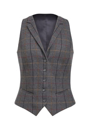 Greenville Tweed Waistcoat - Navy H/B