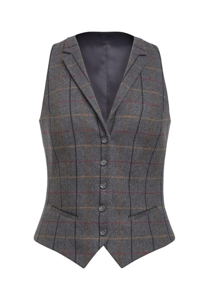 Greenville Tweed Waistcoat - Navy H/B