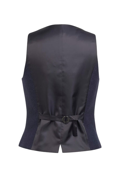 Greenville Tweed Waistcoat - Navy H/B