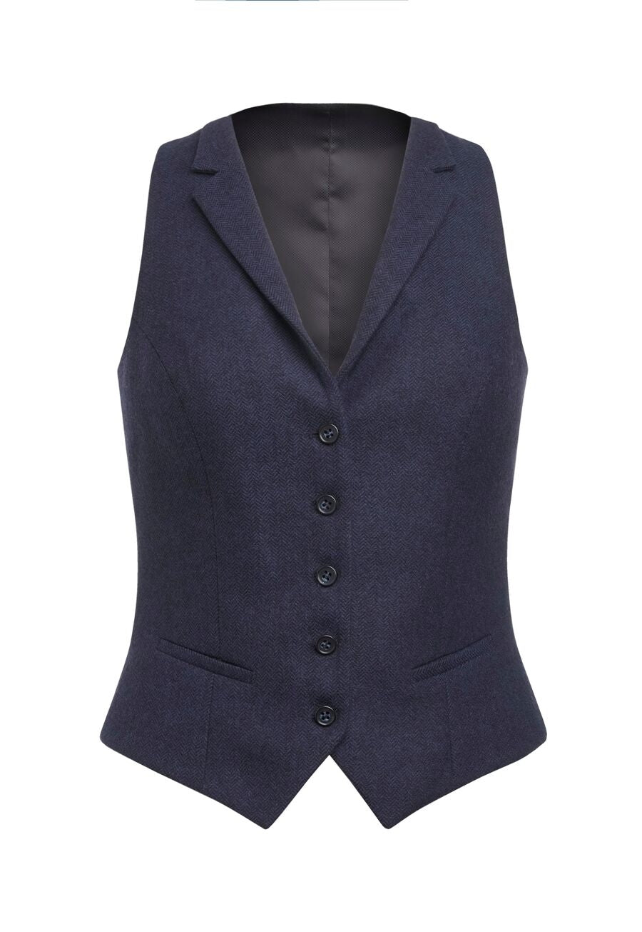 greenville tweed waistcoat - grey/brown