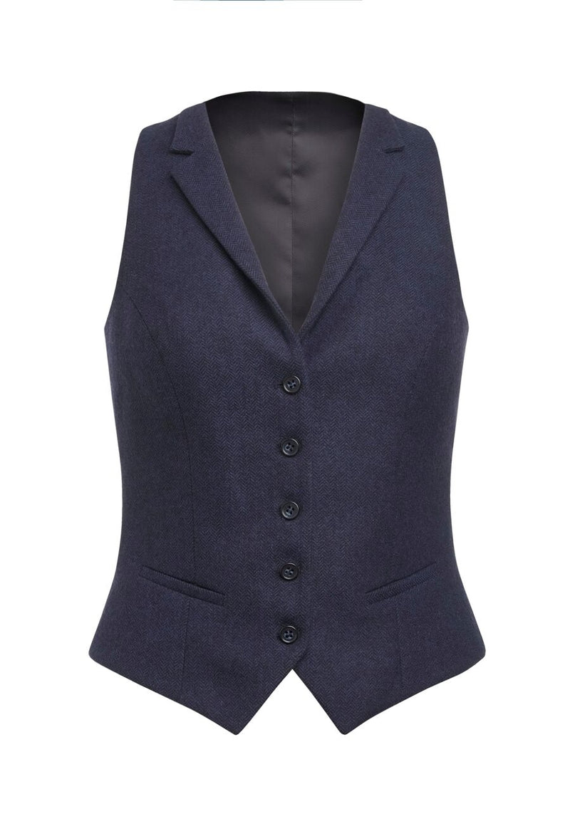 Greenville Tweed Waistcoat - Grey/Brown