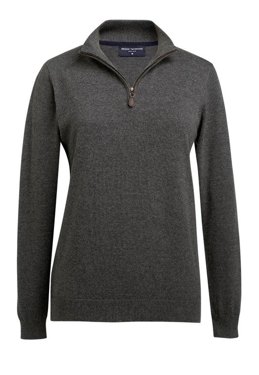 Taylor 1/4 Zip Jumper - Charcoal