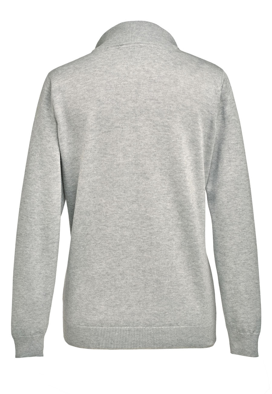 taylor 1/4 zip jumper - charcoal
